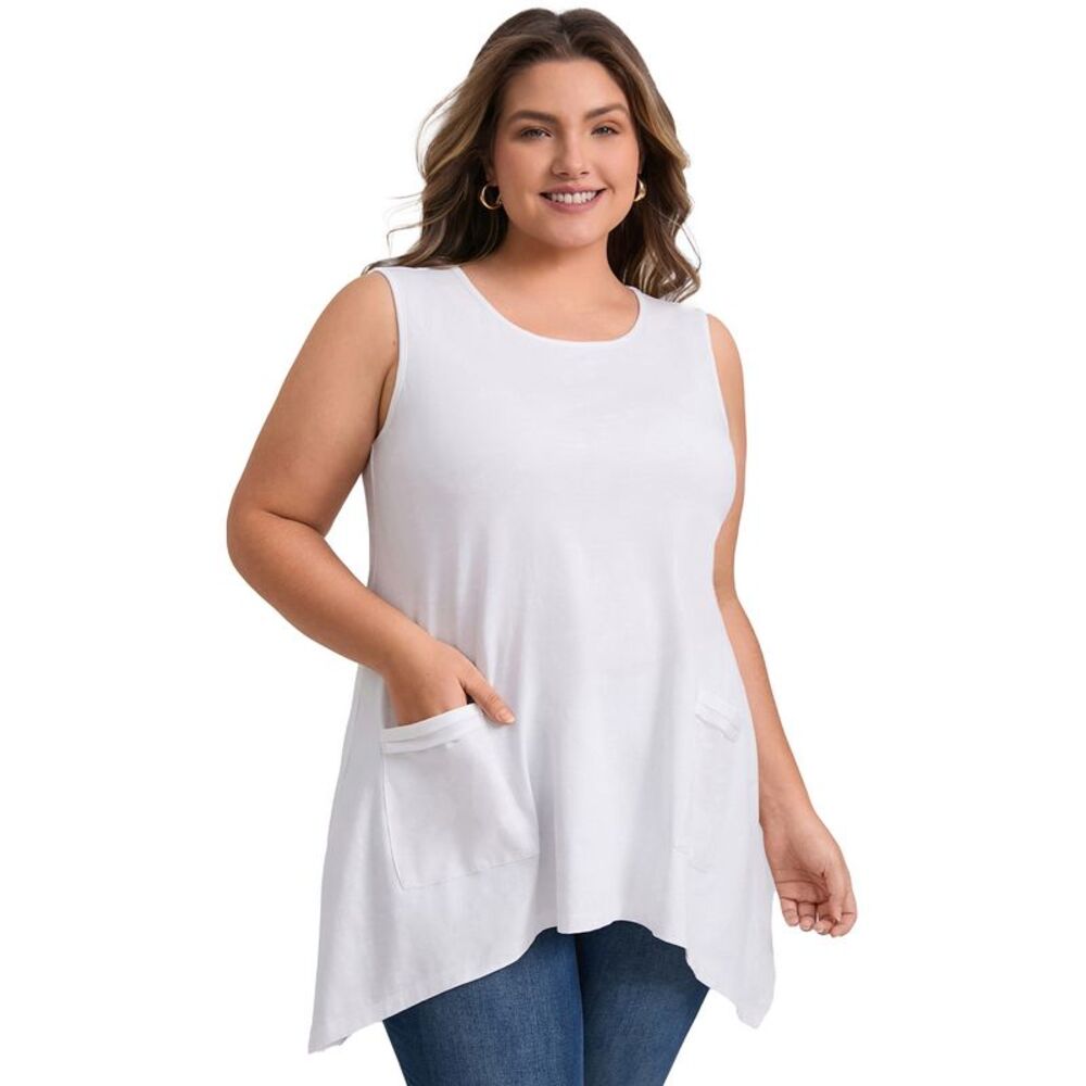 White Sleeveless Women's Top-Like new